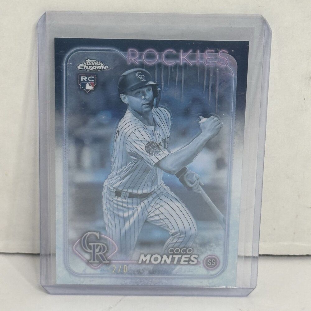 2024 Topps Chrome Coco Montes Frozenfractor RC -2/0 SSP Rookie Rockies